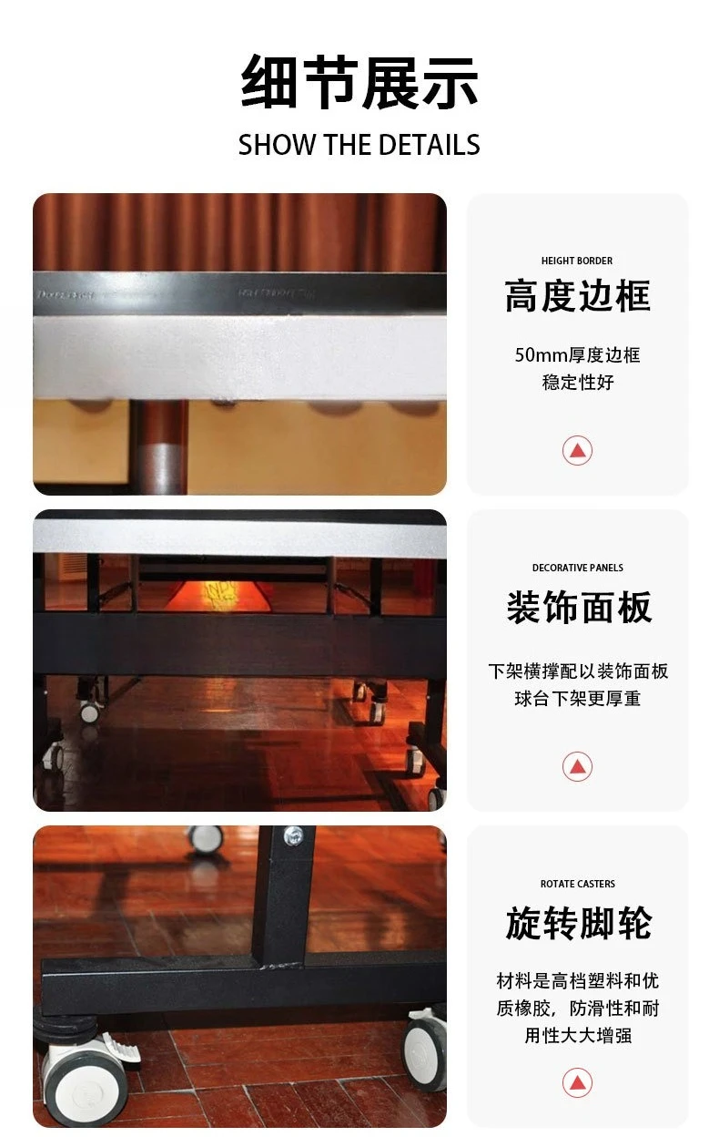 طاولة تنس منزلية قابلة للطي مع بكرات، أشياء جيدة للمشاركة