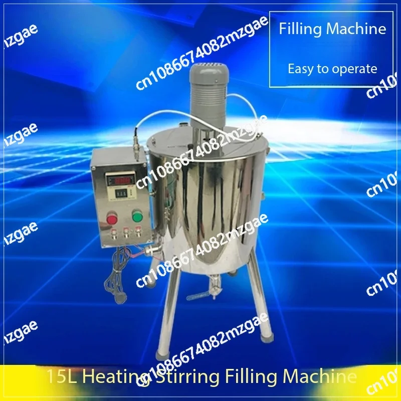 

Малый нагревательный и смесительный аппарат объемом 15 л с дозатором для производства губной помады, мыла, мазей и воска