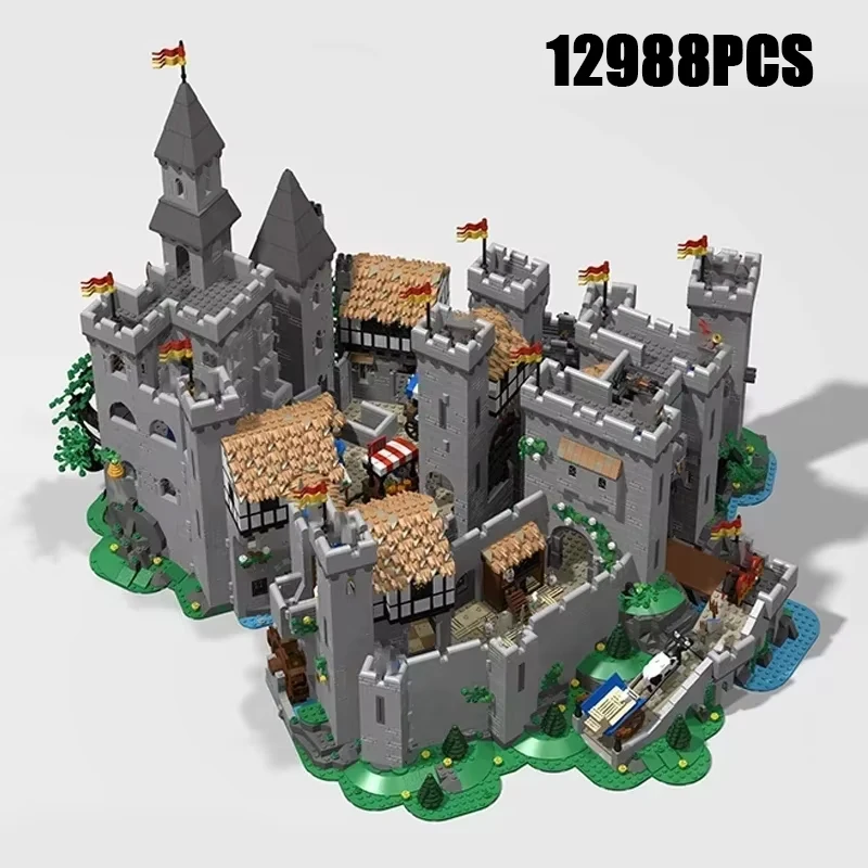 Military Fortress Model Moc Building Bricks Lion Knights Castle Extended Technology Blocks Gift Christmas Toys DIY Sets Assembly