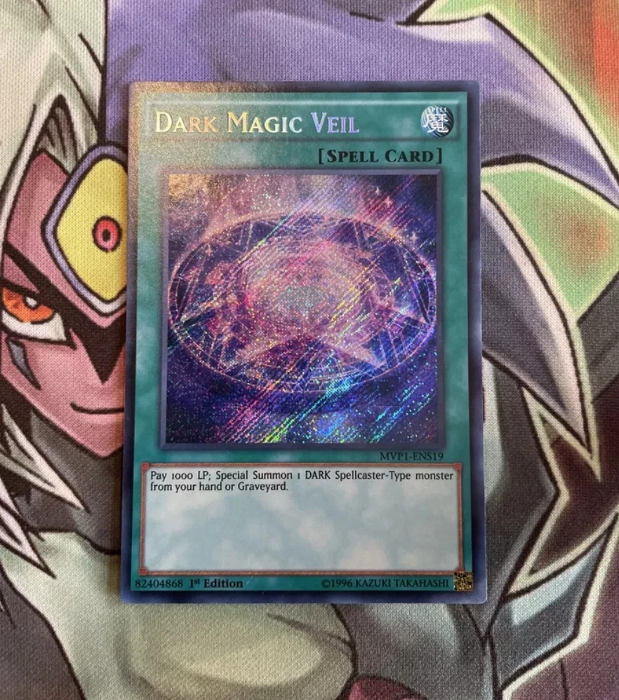 

Yugioh KONAMI Duel Monsters MVP1-ENS19 Dark Magic Veil Secret Редкая английская коллекция первого издания мятная карта