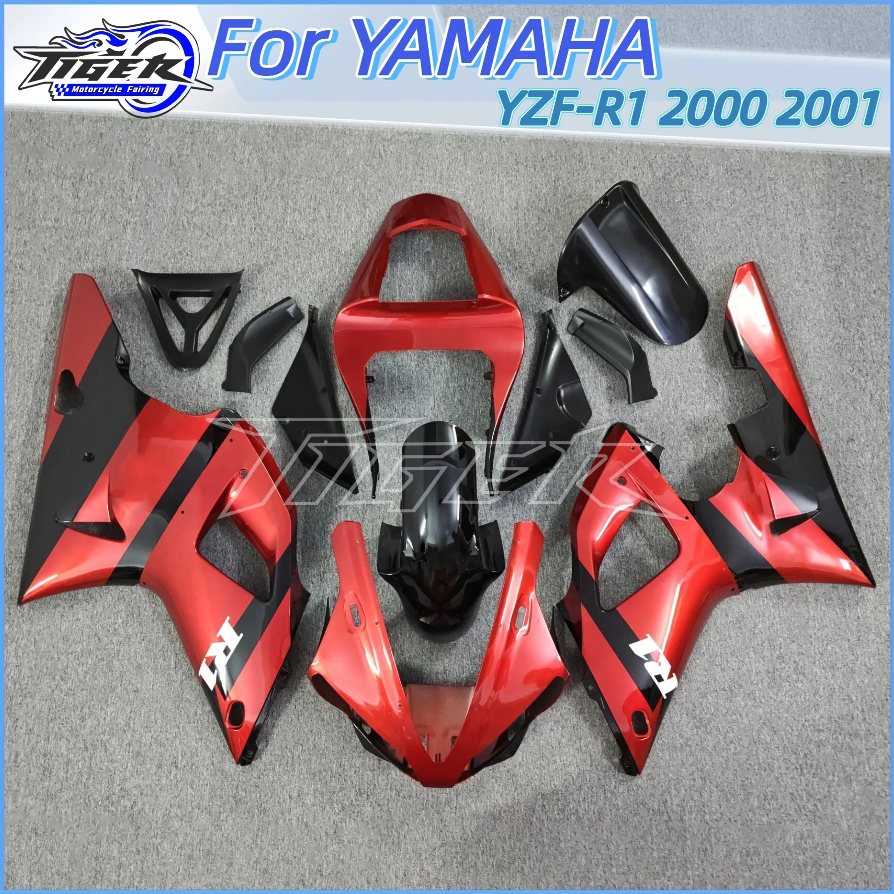 

ABS Custom Motorcycle Fairings Kit Fit for YAMAHA YZF-R1 YZFR1 2000 2001 YZF R1 00 01 Injection Plastic Shell Bodywork Set