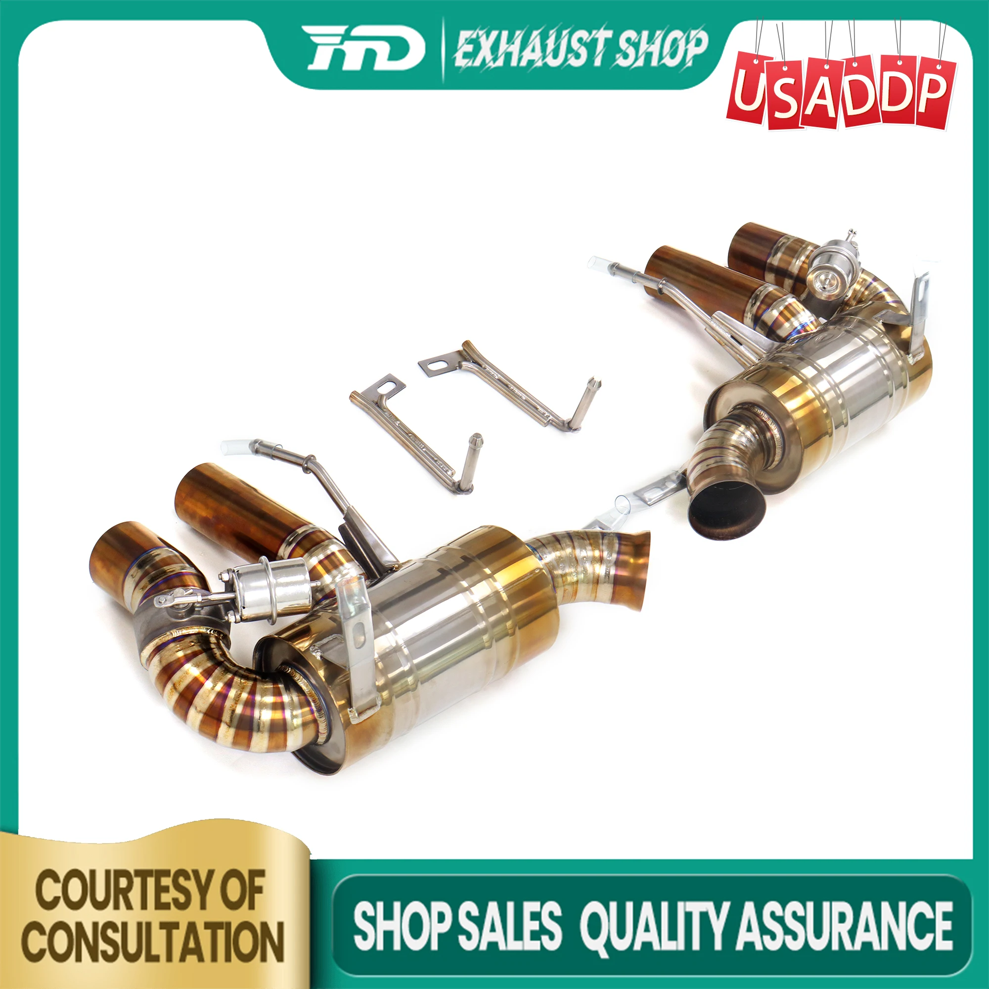 

Высокоточный выхлоп для Ferrari GTC4Lusso V12 6,3L Ti, неразрушающая установка, вакуумные клапаны Catback, глушитель