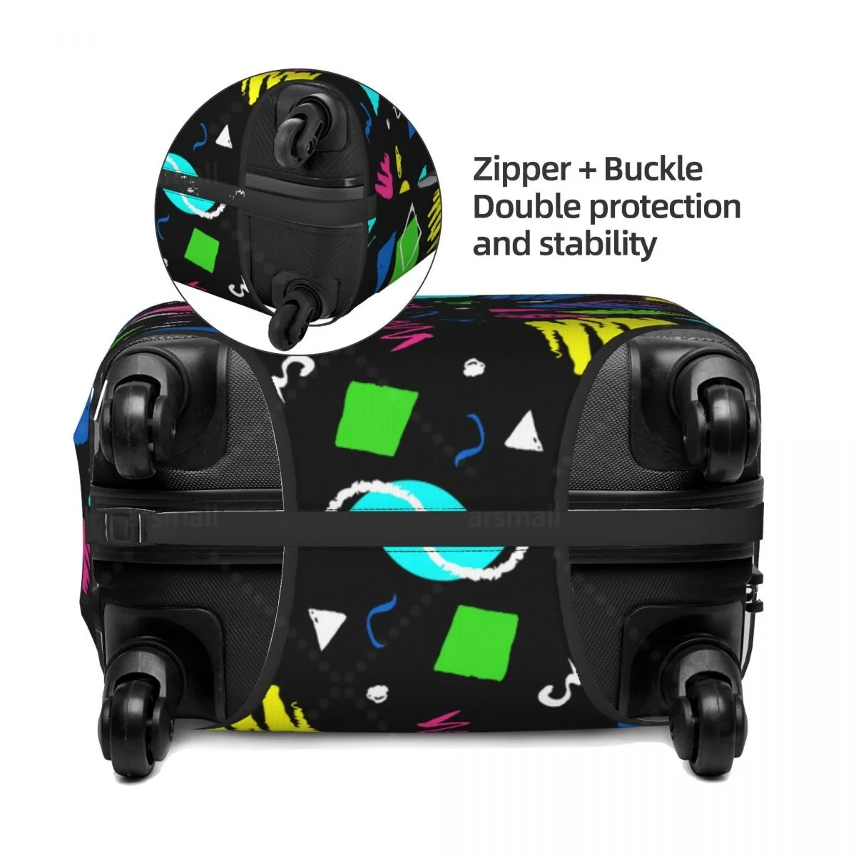 الرجعية 80s 90s حزمة مراوح غطاء الأمتعة حقيبة حامي رشاقته مرونة الغبار مغطاة المضادة للخدش واقية 18-32