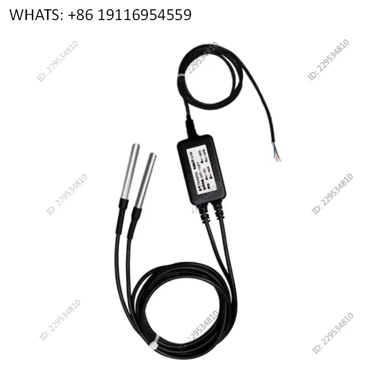 1pcs High Precision RS485 Temperature Sensor with DS18B20 Waterproof Industrial Probe and Modbus Data Acquisition Module