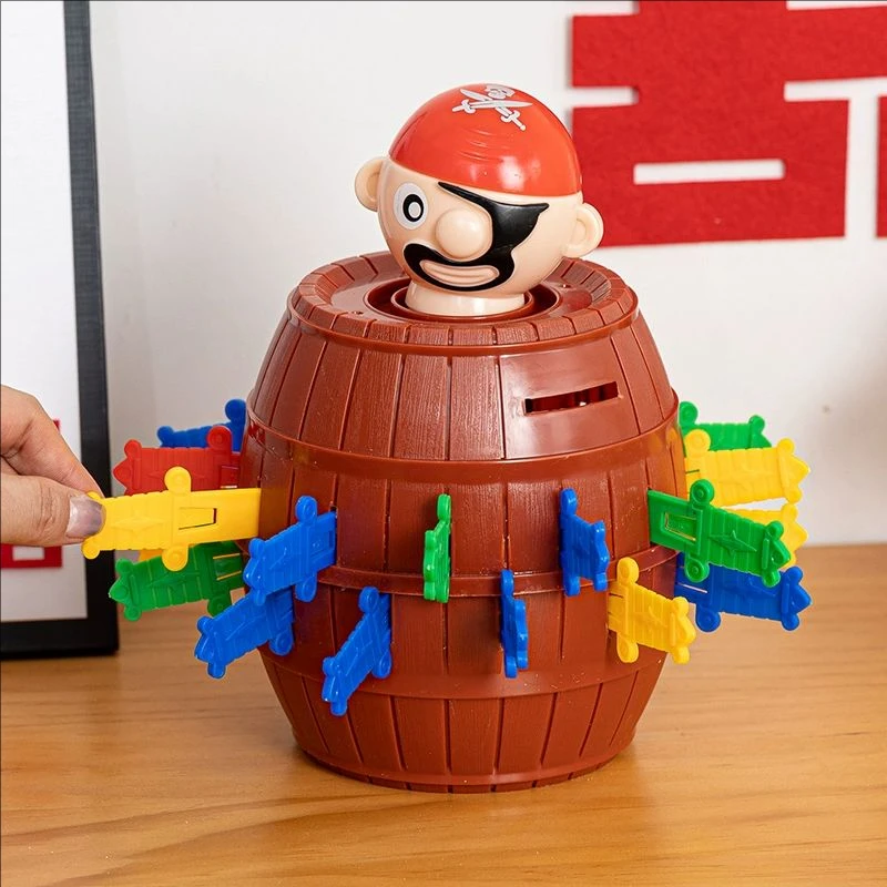 Jogos de família engraçados crianças jogo de tabuleiro balde pirata pop up festa truque piadas pai-filho brinquedo interativo mesa jogo de quebra-cabeça presente