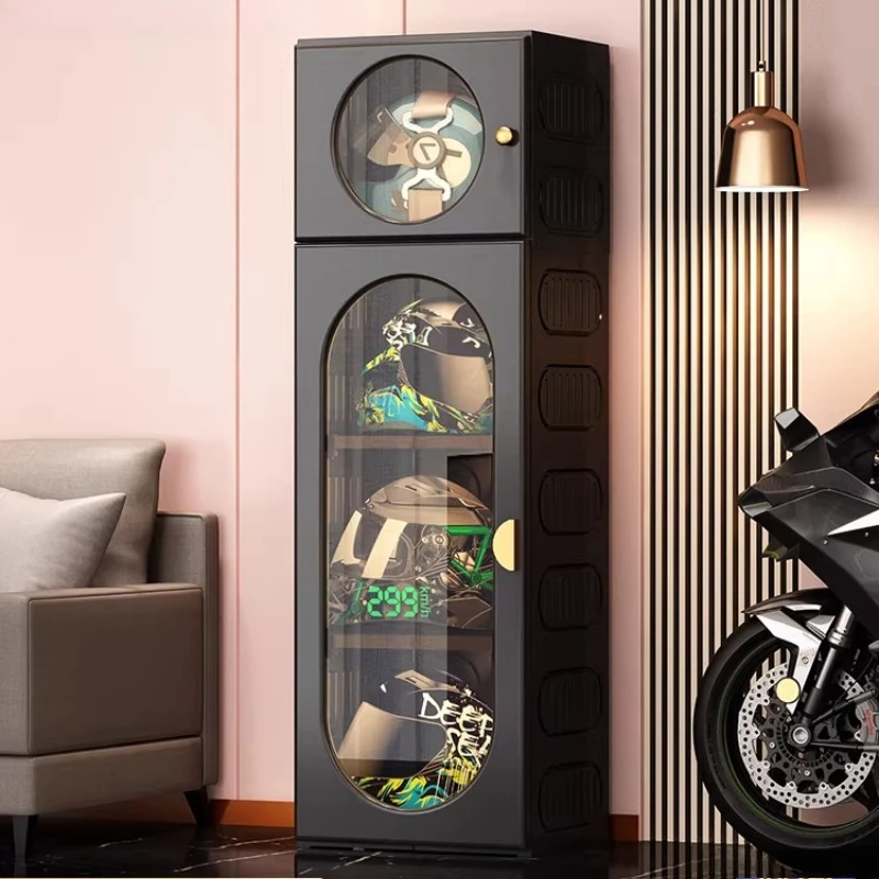 Helmet storage cabinet Household figure cabinet Display box Equipment placement rack