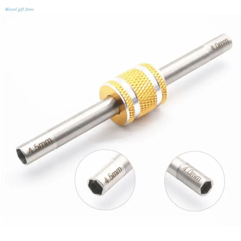 Anti-Rust Stainless Steel Hexagonal Sleeve Assembly Kits Heavy Duty Metal Tool for 4x4WD 1/10 Car Model