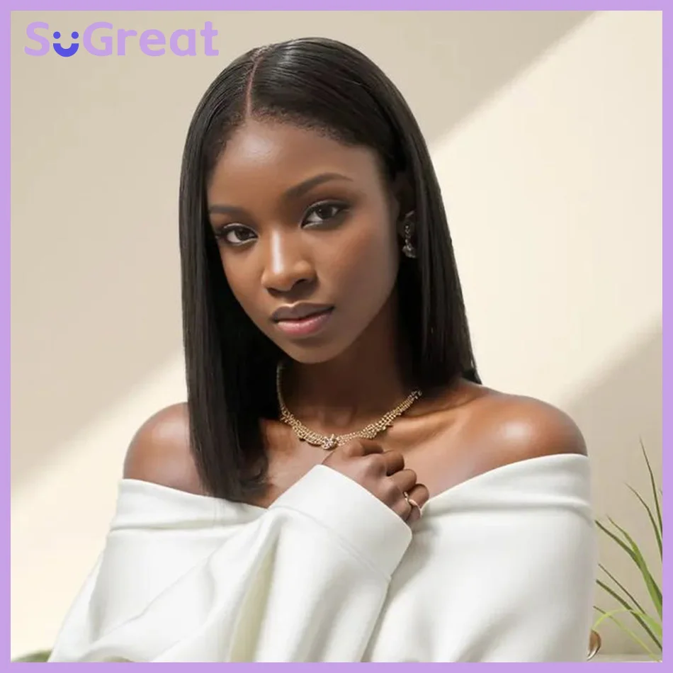 

SoGreat 13x4 5x5 Hd Lace Closure Wig Straight Short Bob Human Hair Wigs 4x4 Closure Straight Hd Lace Frontal Wig 13x6 For Women