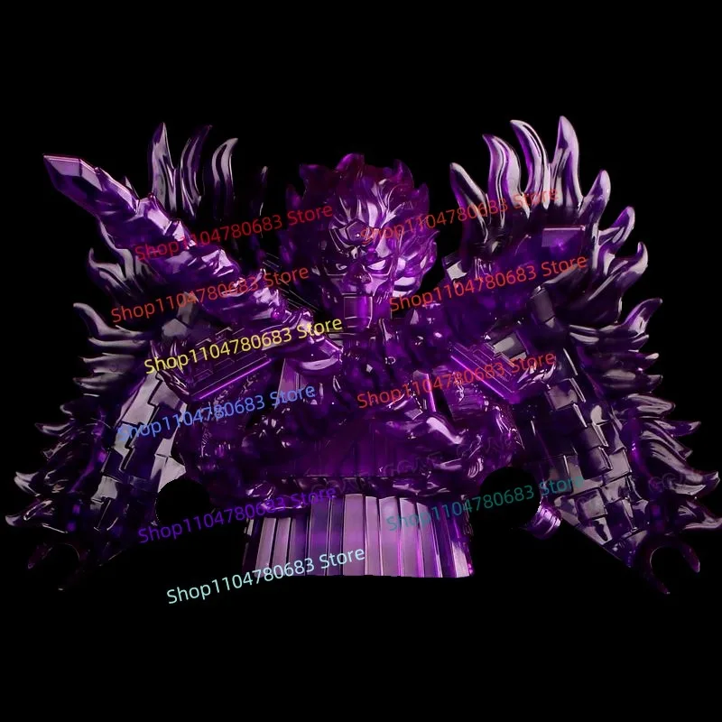 Naruto Building Blocks 18CM Super Large Uchiha Susanoo Naruto Sasuke Assembly Model Figurine Anime Cartoon Character Toy Gift