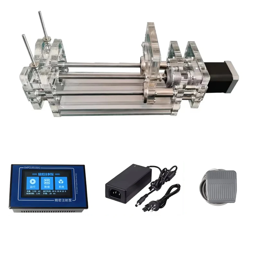 Professional Lab  Pump Microfluidic Electrospinning Dispenser 0.01mm/h To 3mm/s Flow Rate 72N Force 1-150mL s