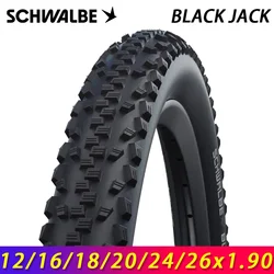 SCHWALBE Original BLACK JACK 12/16/18/20/24/26x1.90 Wired Bicycle Tire for Birdy MTB Children City Road Bike BMX Cycling Parts