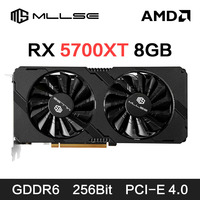 MLLSE AMD RX 5700 XT 8GB Graphics Card GDDR6 256Bit PCI-E 4.0x16 6+8Pin Radeon GPU Rx 5700XT Gaming Video Card Placa De Video