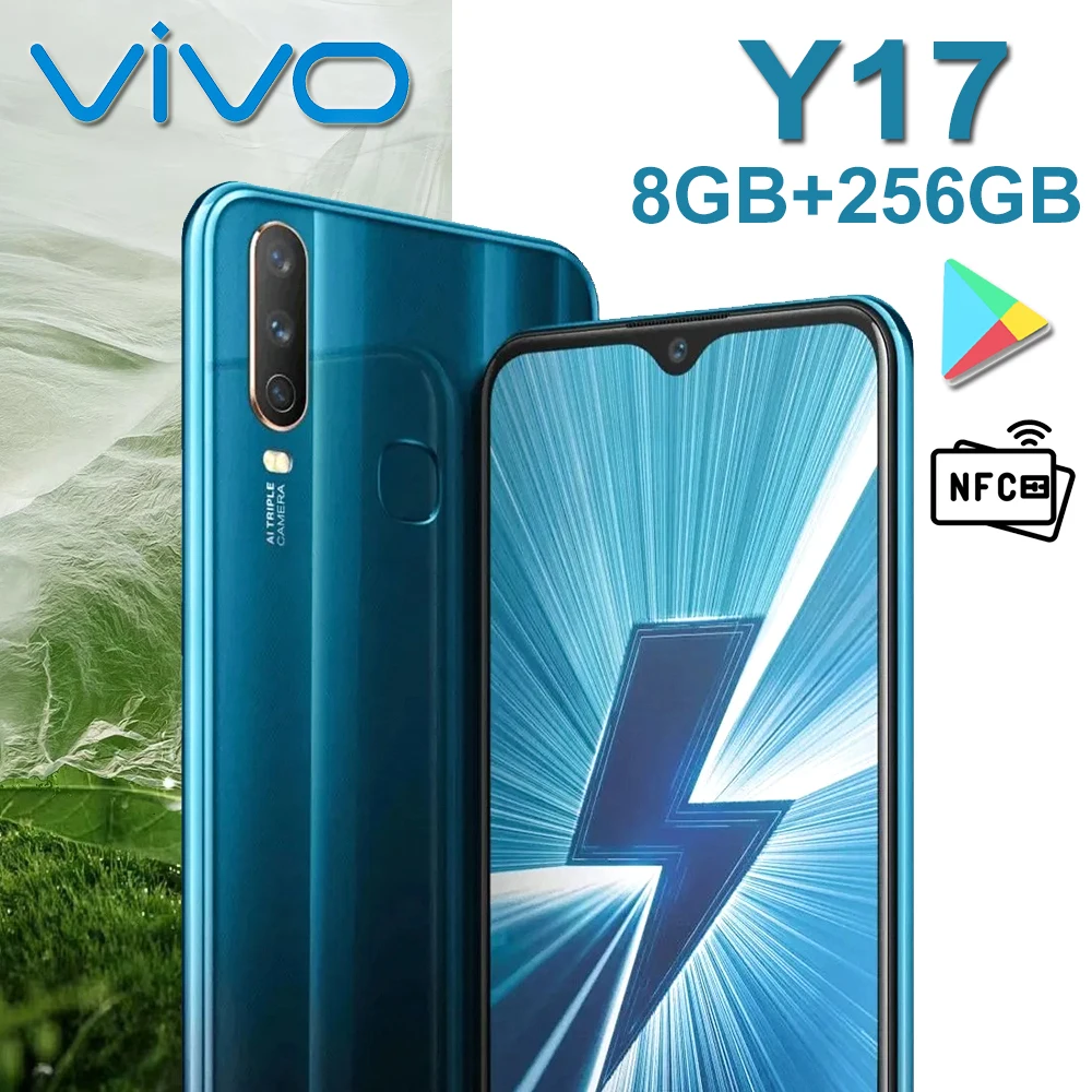

VIVO Y17 4G smartphone NFC/8+256GB/dual Nano-SIM card 5000mAh battery capacity/rear fingerprint recognition