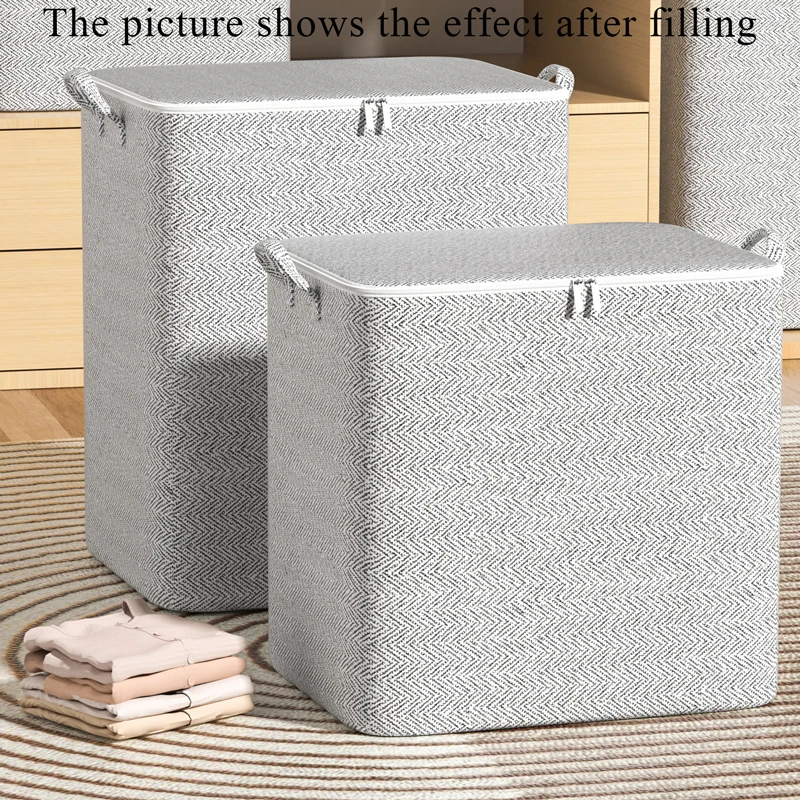 غير المنسوجة سعة كبيرة حقيبة تخزين الملابس حقيبة تخزين اللحاف الفراش حقيبة التخزين حقيبة تعبئة الملابس متعددة الوظائف