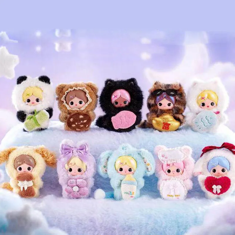 Caja Sorpresa de la Serie Piupu Hugging, Figura de Vinilo Kawaii, Juguete de Moda, Decoración de Escritorio, Colección, Regalo Sorpresa de Cumpleaños para Amigos y Parejas