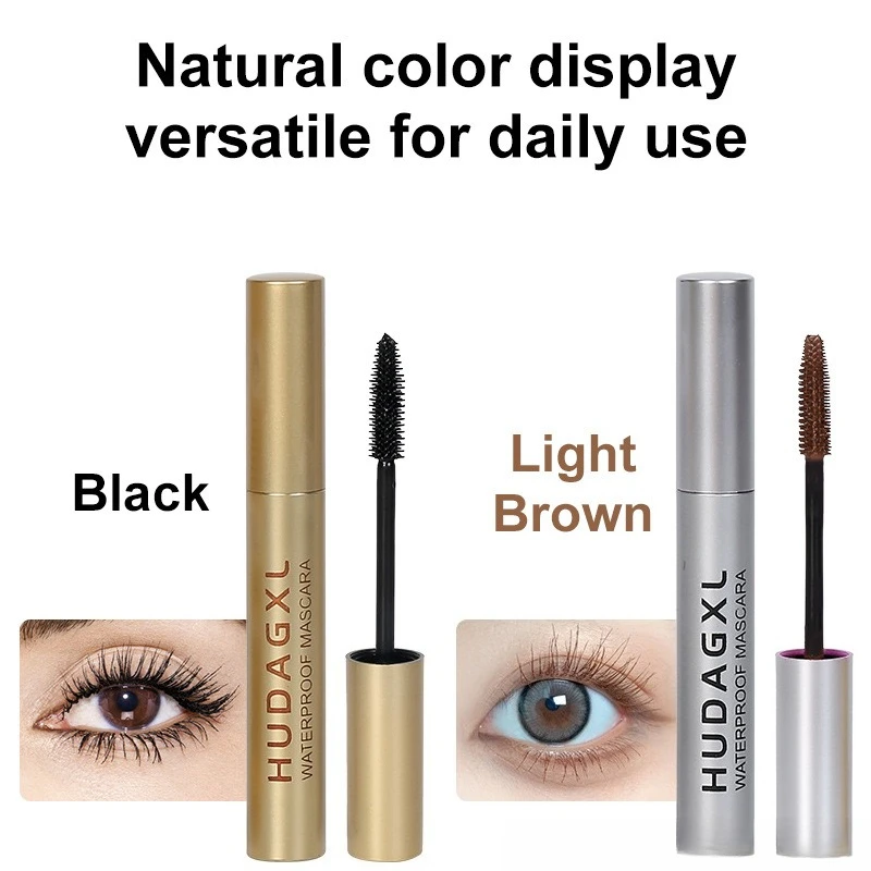 4D Mascara Thick Long Smudge-proof Ultra-Fine Brush Lengthens Eyelashes Fast Dry Brown Black Curling Mascara Comestic