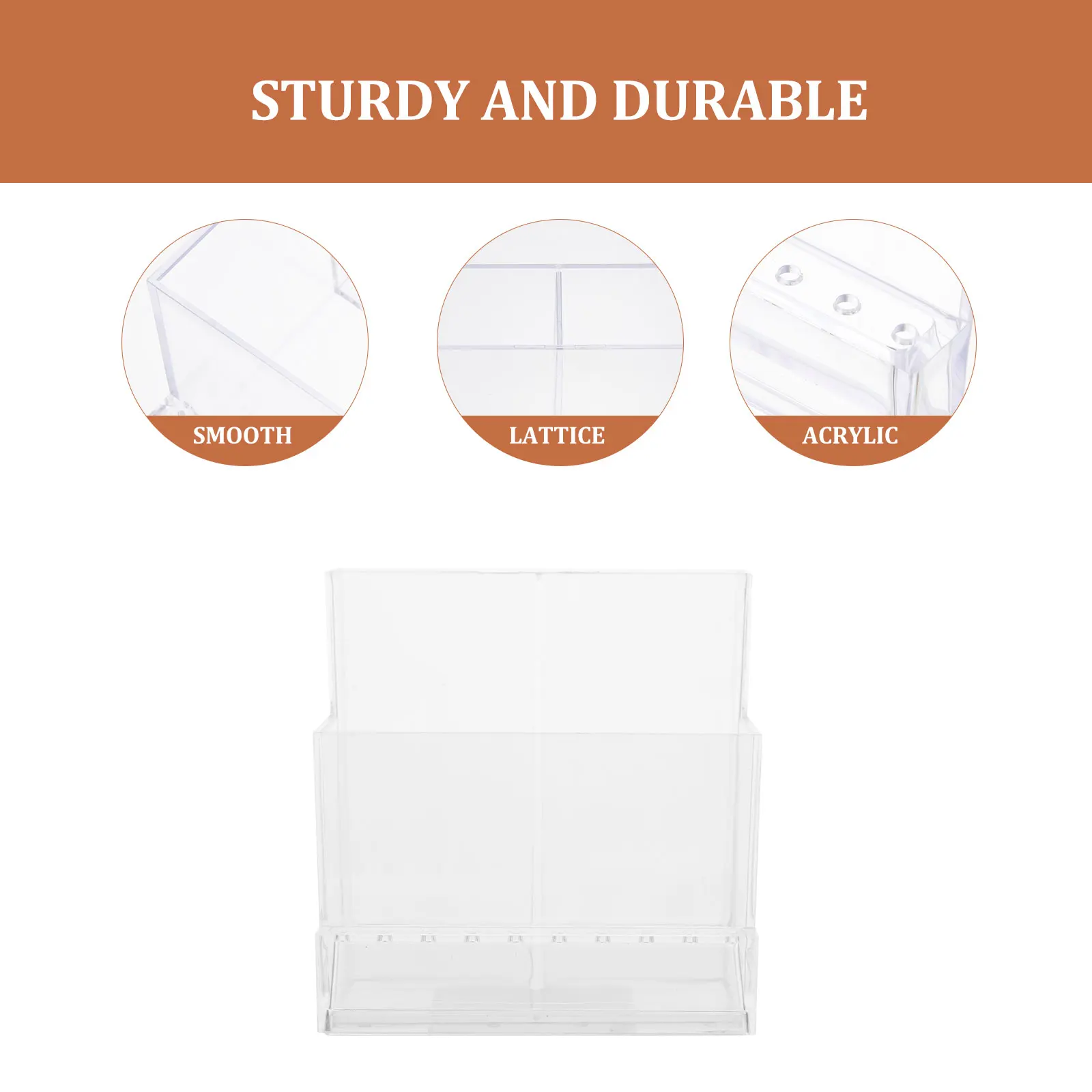 

Acrylic Nail Grinder Storage Box Durable Wear Resistant Office Makeup Tool Container Organizer Simple Style Case