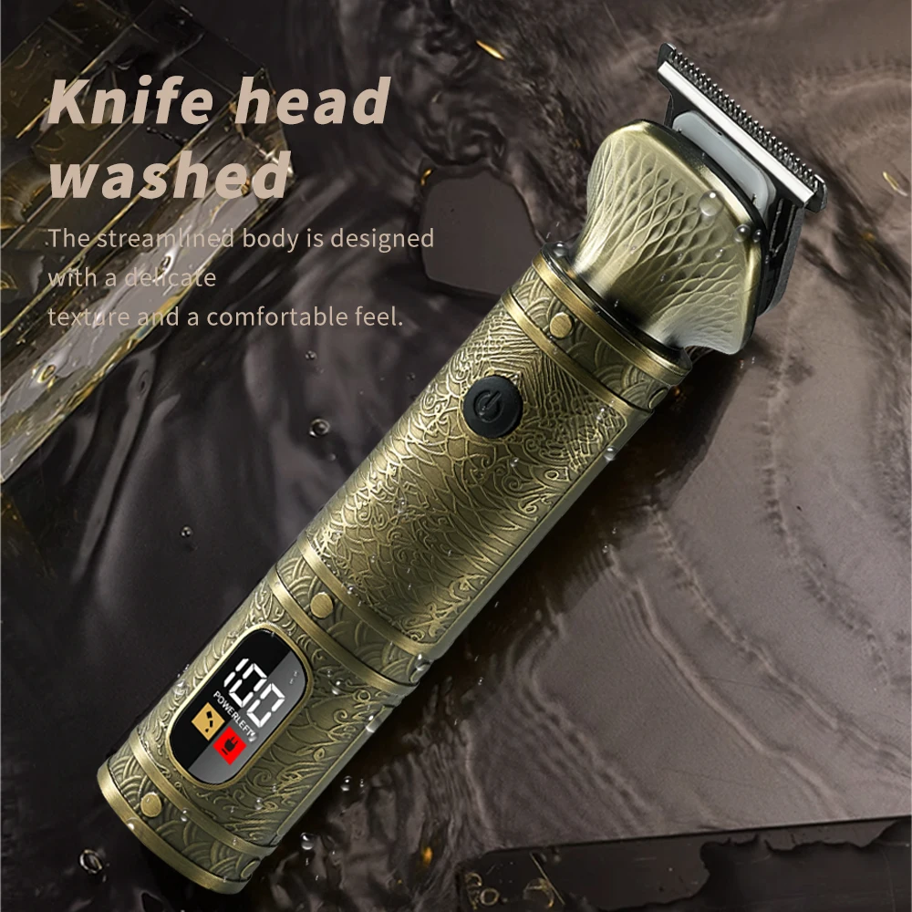 WAIKIL New Universal Multi functional 7-in-1 Retro Barber Set Men's rechargeable mini trimmer Professional hair clipper set