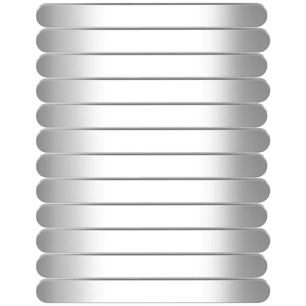 

12 шт. заготовок для браслетов из нержавеющей стали, гладкие, полированные, антикоррозийные, для индивидуального изготовления ювелирных изделий