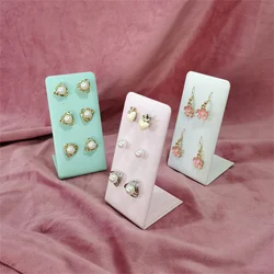 L-shaped PU Leather 12-hole Stud Earrings Board Earrings Jewelry Jewelry Stand Jewelry Display Stand