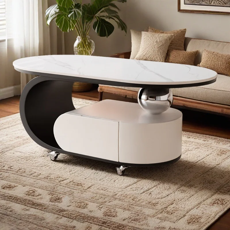 AOLIVIYA Tea Table Coffee Table Floor Center Bedside Table Corner Stand Storage Shelf Modern Nordic A168543