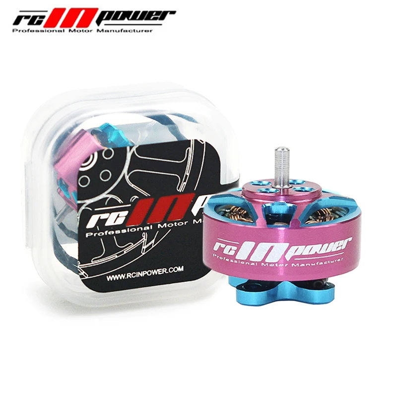 RCINPower GTS V2 1204 5000KV Mini Brushless Motor 9N12P 1.5mm Shaft Blue+Pink Suitable for 2~4S Battery 1.6~2.5 inch Propeller