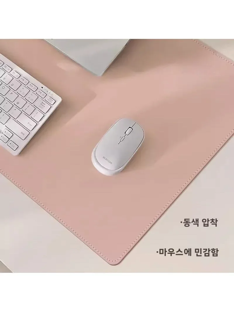Extra Large Size Waterproof Leather Mouse Pad Office Desk Mat Simple Style Dirty Proof Pure Color Student Business Desktop Mat