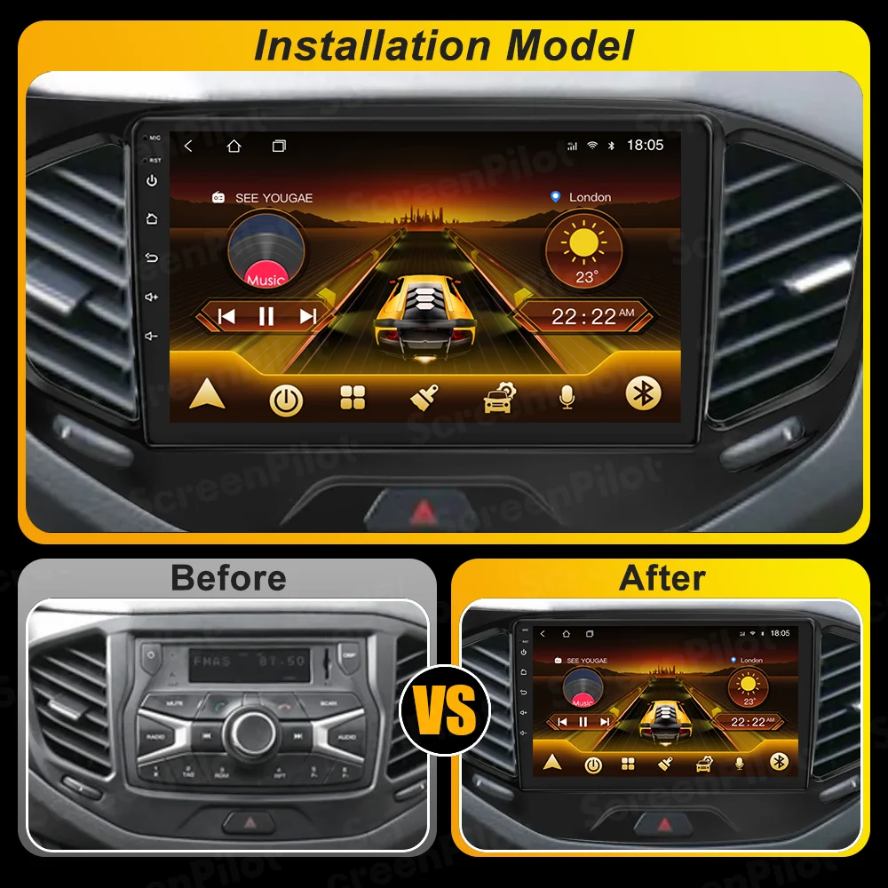 Android 16 For LADA Vesta Cross Sport 2015-2022  Stereo Head Unit Multimedia Video Player Android Auto Wireless Android Auto