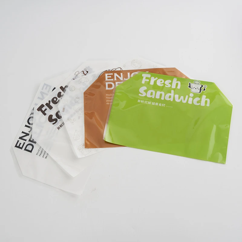 Sacs d'emballage alimentaire transparents en l'horloge, 50 pièces, pour sandwich fait maison, jxtoast, hambourg, fournitures de fête