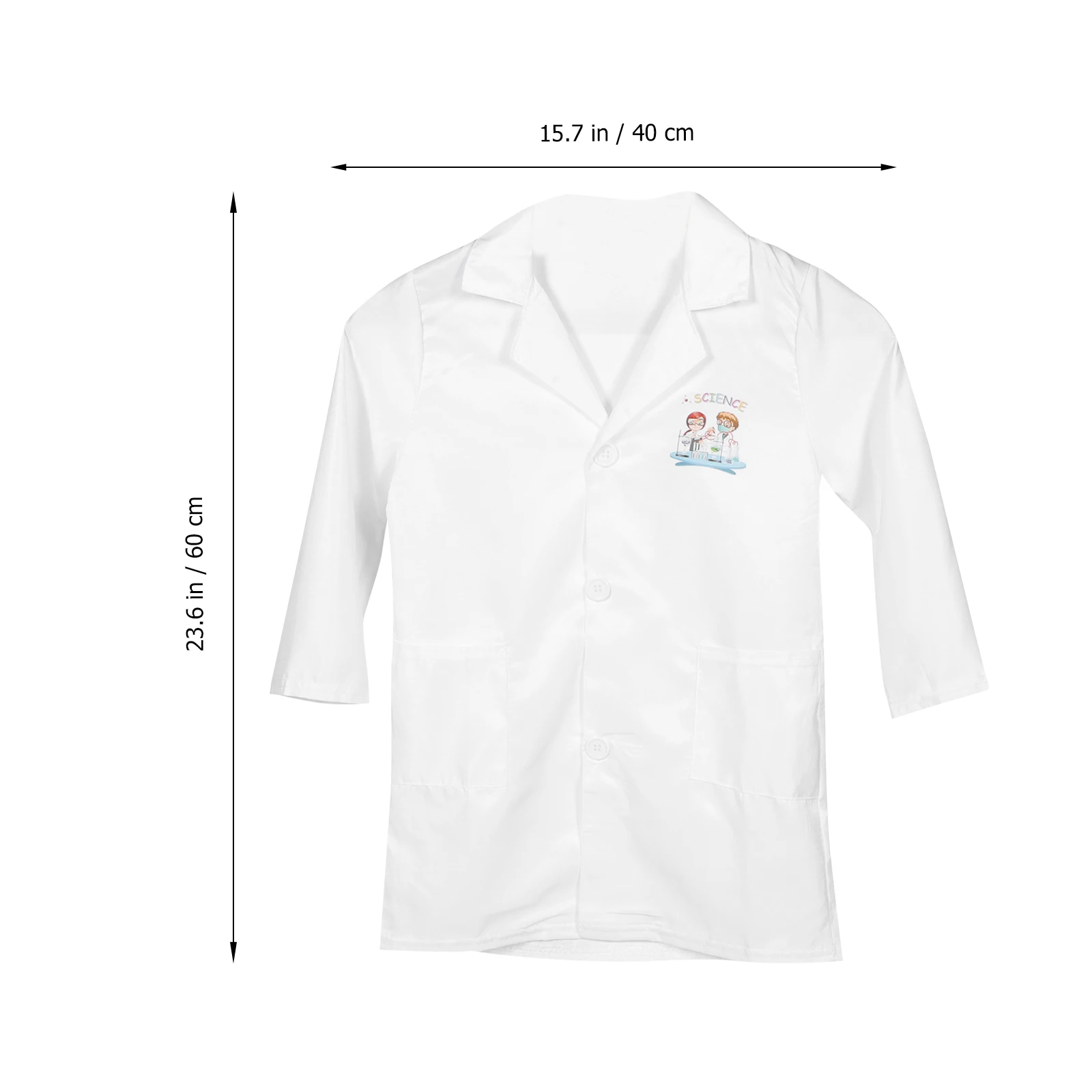 Waschbare weiße Laborkleidung Wissenschaftler Mantel Kinderkostüm Kinder Laborkittel Kinder Halloween Party Cosplay Kostümzubehör