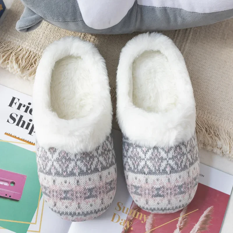 

Fluffy Slipper Boots Womens Winter Warm Fur Contton Plush Indoor Flat Fuzzy Female Room Home House Shoes outdoors Ladies Slide