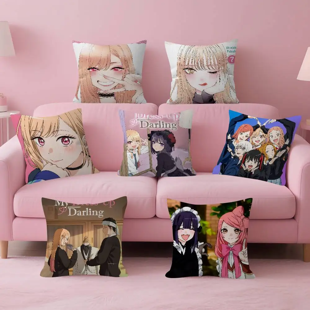 My Dress Up Darling Anime   Maple Design Cushion Cover Happy Autumn Harvest decor Holiday Decorati Pillow Cover