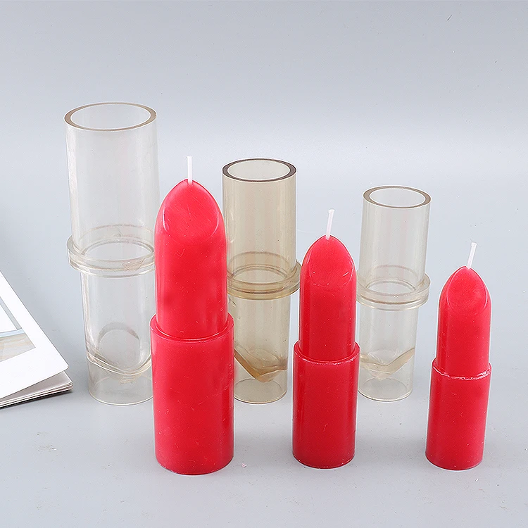 lipstick DIY Plaster candle Mould For home Decoration Silicone Candle Molds Bee wax candle mold