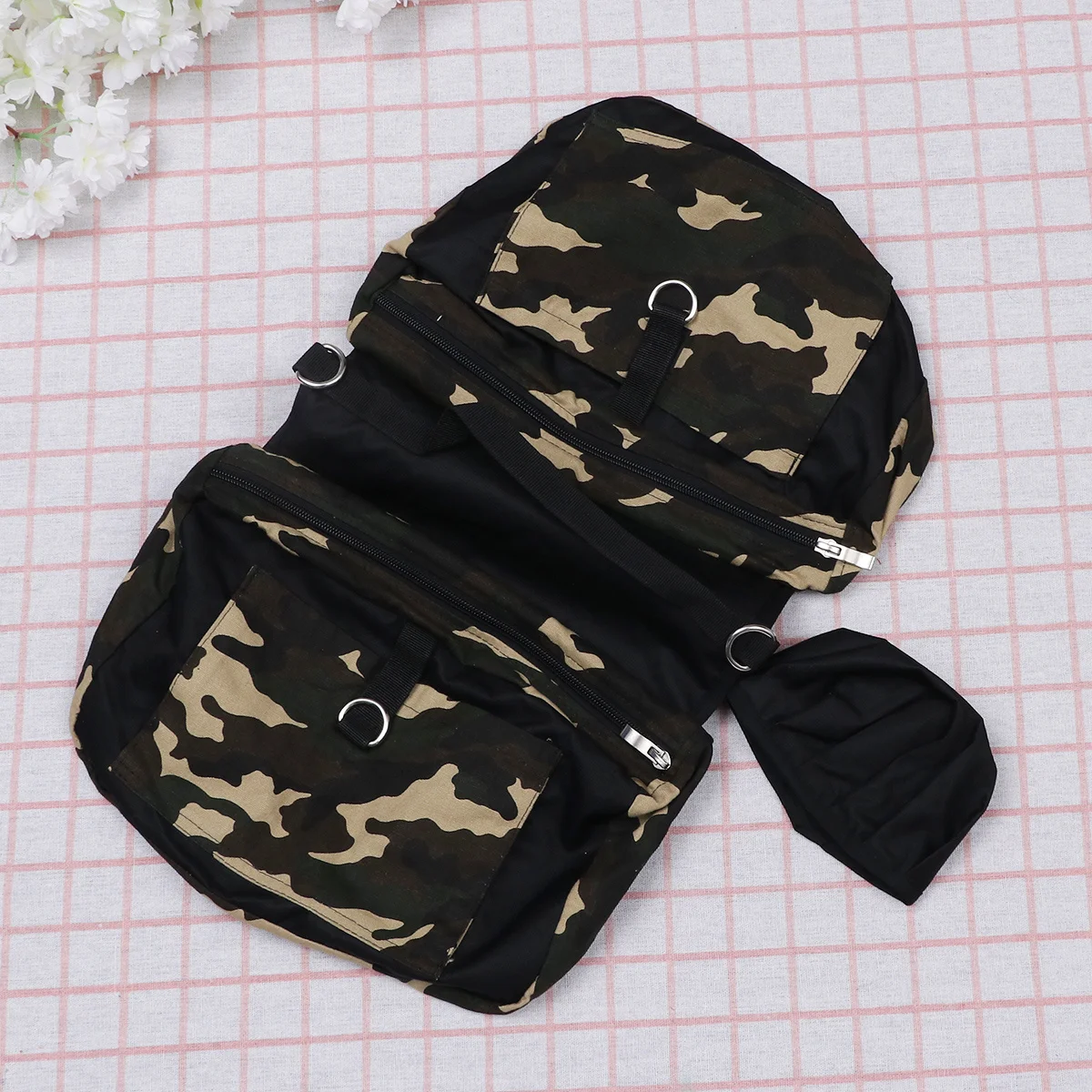 

Pet Backpack For Medium Large Dogs Waterproof Oxford Dog Hiking Rucksack Side Pockets Camping Travel Outdoor