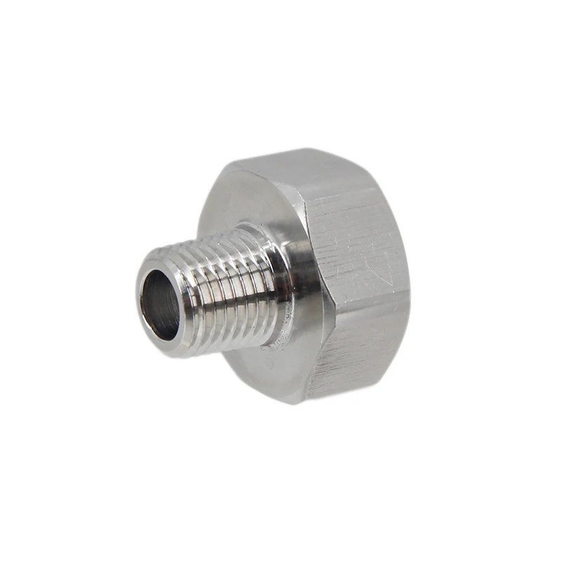 Stainless Stainless 5/8 Female To 1/4 Male Coupler with Silicone Washer Shank Adaptor Brand New