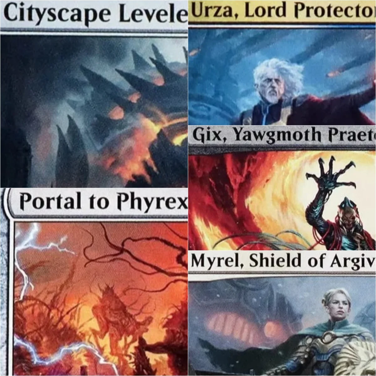 

BRO "Portal to Phyrexia/Awaken the Woods" Magical Proxys Game Top Quality Proxy Playing Cards Gathering Board Game Trading Cards