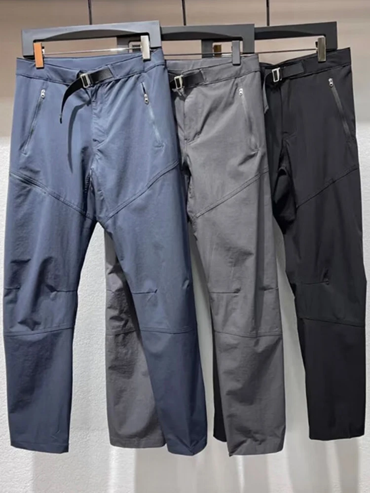 

Легкие брюки Qui-Dry Ice Skin, мужские летние тонкие уличные спортивные брюки для альпинизма, тонкие мягкие брюки желтого цвета