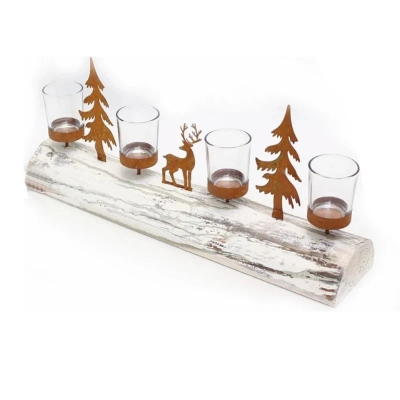 

Christmas decoration candlestick Christmas tree candle cup table ornament