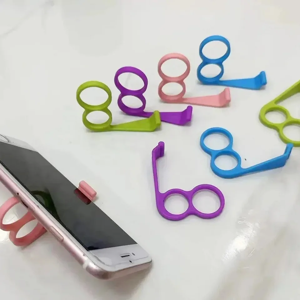 5/10/20/50PCS Random Color Creative Phone Stand Convenient Multi functional Simple Finger Phone Stand Desktop Phone Stand