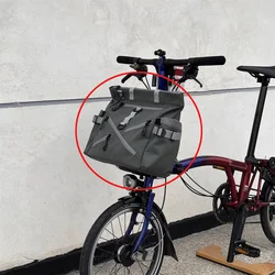 Folding bicycle front fixed block bag for brompton bag for dahon birdy handle bag computer multifunctional bag