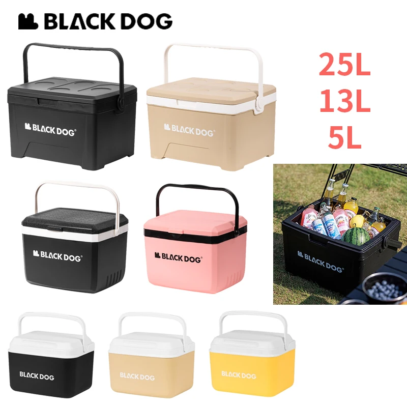 Naturehike BLACKDOG 25L/13L/5L Kühlbox Tragbare Camping Picknick Große Kapazität Outdoor Angeln Auto Isolierte Kühlschrank Box