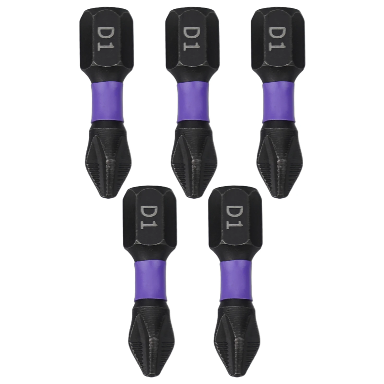 5PCS PH2 Batch Head Screwdriver Bits With Balanced Length Ratios For Use In General Maintenance Repair And Fabrication Tasks