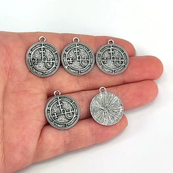 5pcs staves Luciferian Satanic Amulet Talisma Lucifer Lilith seal pendant charm for DIY Accessories