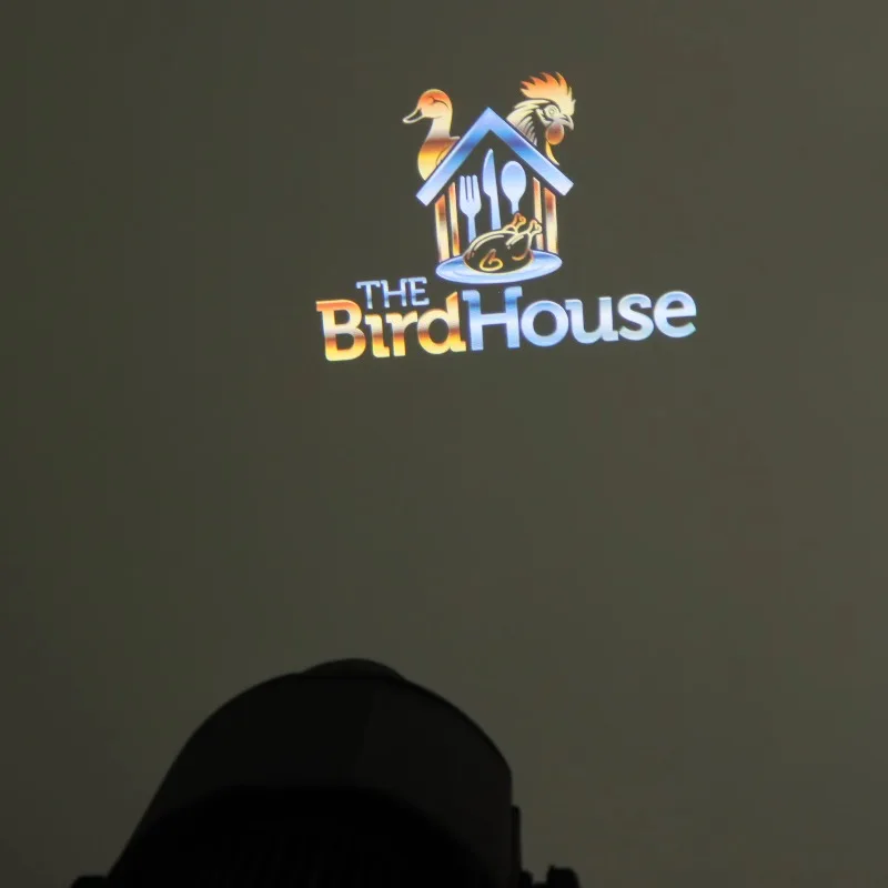 Waterproof IP67 100W Customized Store Logo Trademark Gobo Projector Rotating Advertising Projector