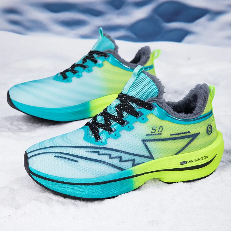 

Новая зимняя теплая мужская и женская спортивная обувь для тренировок на открытом воздухе, износостойкая прогулочная обувь для поездок на работу