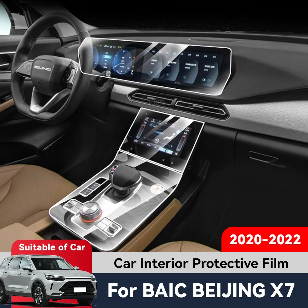 

Auto Central Control TPU Navigation Anti Scratch interior Protection Film Navigation For BAIC BEIJING X7 2020-2022 Accessories