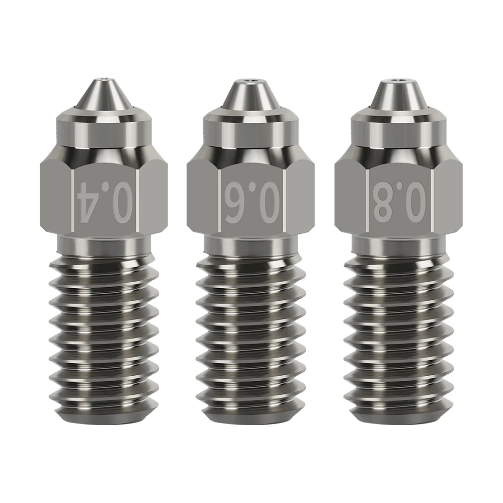 New upgrade Nozzzle For ELEGOO Neptune 4 Pro /For Neptune4 Bimetal Chromium Zirconium Copper Body + Hardened Steel Inset Nozzles