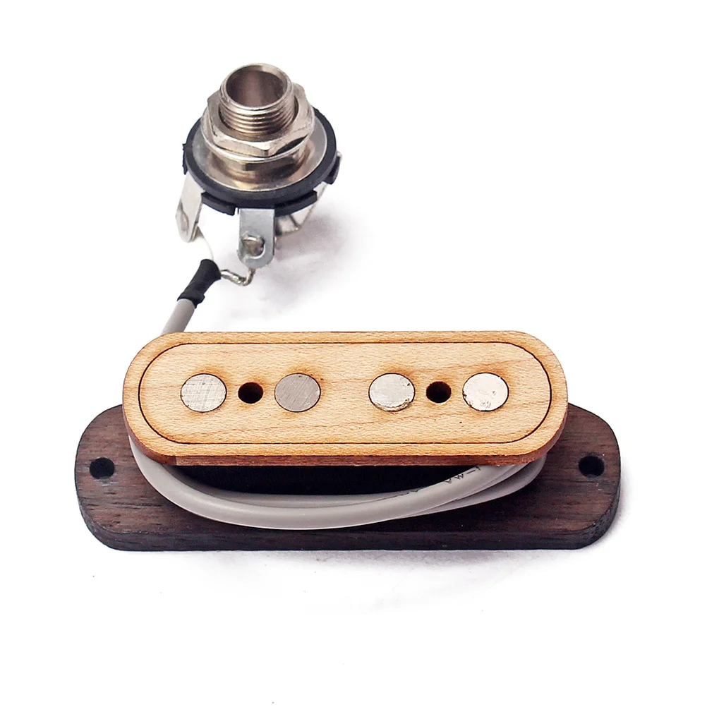 

High Permeability Maple Box Guitar Pickup 4-String Replacement Wax Coated Bobbins Gmb502 Accessory Soundhole Pickup