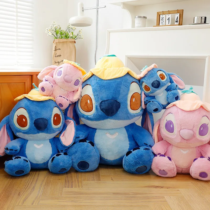 Echte Disneysteek 30/45Cm Knuffel Anime Lilo & Stitch Knuffels Kawaii Cartoon Schattige Kussenpop Speelgoed Kinderen Verjaardagscadeau