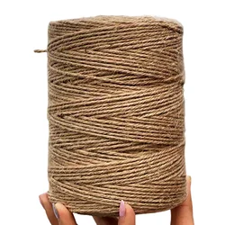 Natural Jute Ribbon Sewing DIY Jute Cord Rope String Wedding Handmade Thread Twine Gift Wrapping Party Christmas Home Decortion